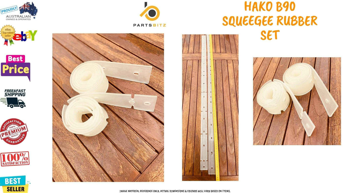 Squeegee  Rubber Set Fits Hako B90 Floor Scrubber  90522251, 90522269 - Parts bitz